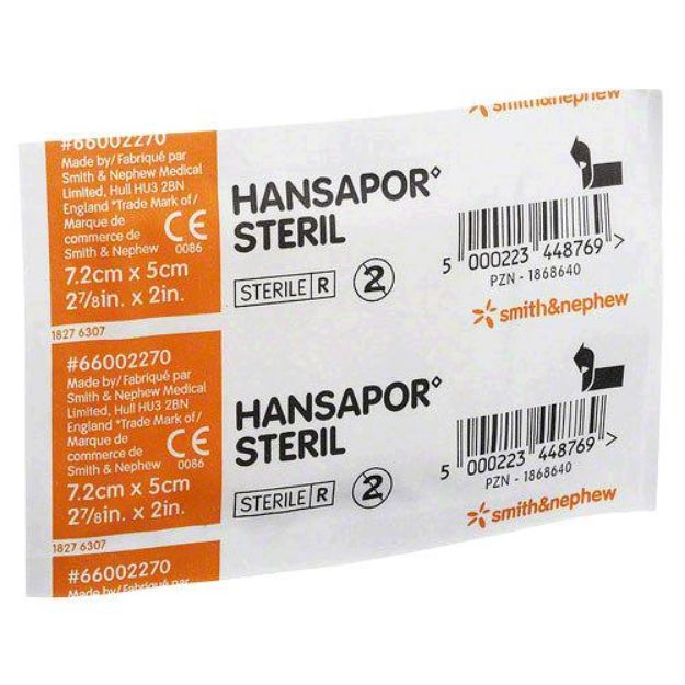 Hansapor sterile, 5x7,2cm - 1 pce